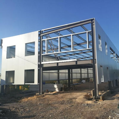 Construction de bureaux en acier préfabriqué léger Traitement de surface peinte