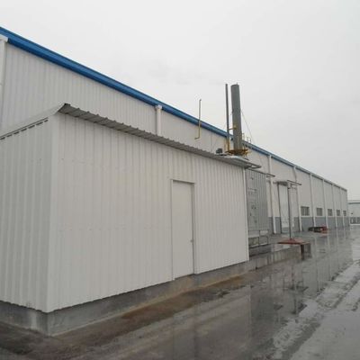 Entrepôt de poutres d'acier peintes Immeubles d'entrepôt en acier préfabriqués Certificat CE