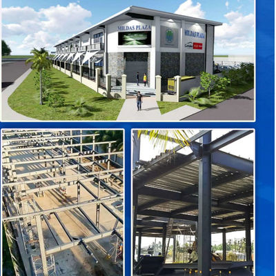 Construction de salles en acier moderne Construction de structures en acier étanche sur mesure