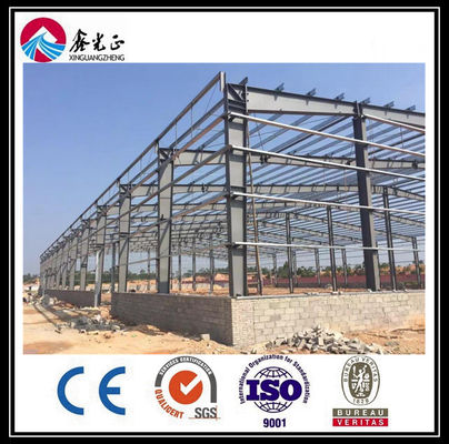 Constructions préfabriquées industrielles résistantes au vent Structure en acier Fenêtre en alliage d'aluminium