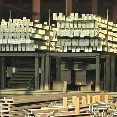 Édifices d'atelier préfabriqués à porte coulissante