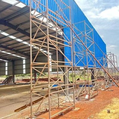 Atelier préfabriqué en acier isolé avec charpente en acier H peinte ou galvanisée