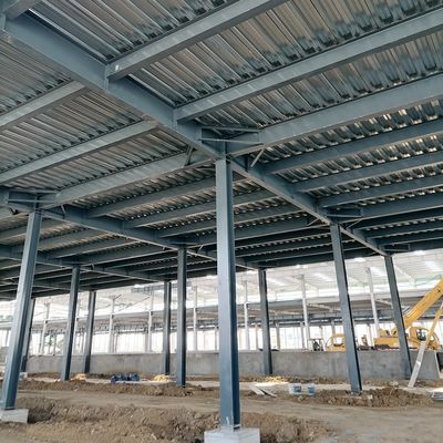Q355B Construction préfabriquée en acier bâtiments d'entrepôt en acier préfabriqués ODM