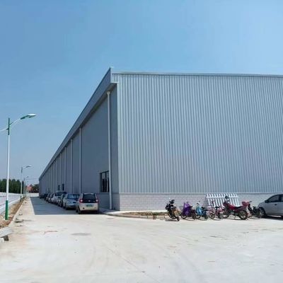 CE bâtiment d'entrepôt préfabriqué galvanisé économique soudé en acier de type H