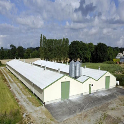 SGS Ferme de bétail maison préfabriquée cadre automatique en acier poulailler
