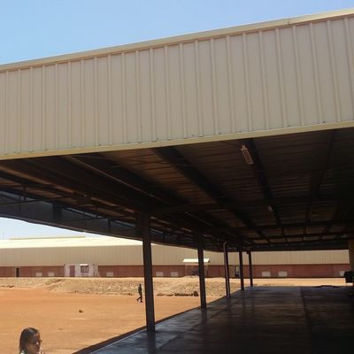 Construction d'entrepôt en métal préfabriqué résistant à la corrosion galvanisé