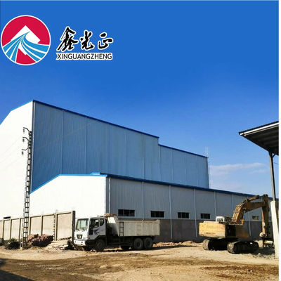 Construction de structures en acier préfabriquées rapidement érigées, trempées à chaud pour entrepôt