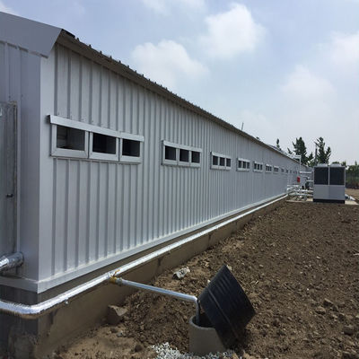 Élevage de volailles maison de poulet bâtiment de structure en acier préfabriqué léger