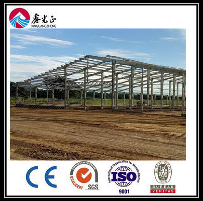 Q345B Entrepôt en acier préfabriqué Atelier de structure en acier avec fenêtre vers le haut