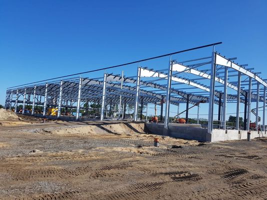 Construction d'entrepôt de structure en acier personnalisable avec porte à rouleaux