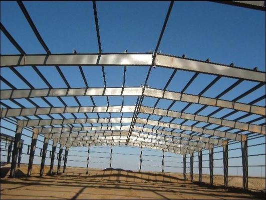 Structure en acier Hangar préfabriqué galvanisé à chaud bâtiment d'entrepôt