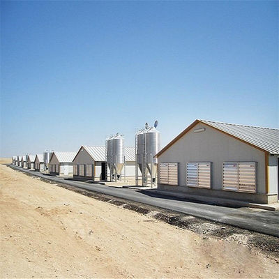 Excellent système de ventilation interligne de plancher de poulet pour la ligne de production de bétail