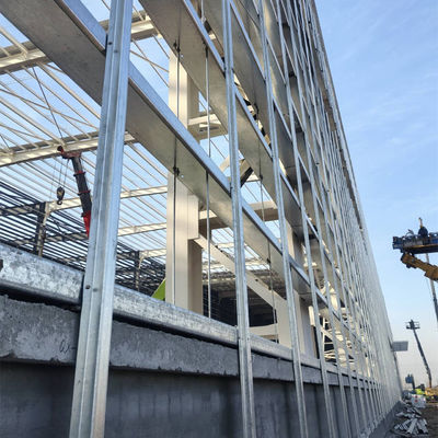 Constructions préfabriquées d'atelier de structures en acier avec composants en acier en forme de H