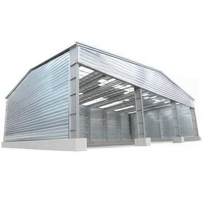 Hangar en acier personnalisable avec pannes C/Z galvanisées, charge de neige selon les exigences du client