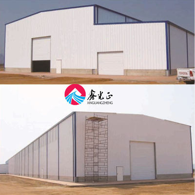 Construction de structures en acier préfabriquées rapidement érigées, trempées à chaud pour entrepôt