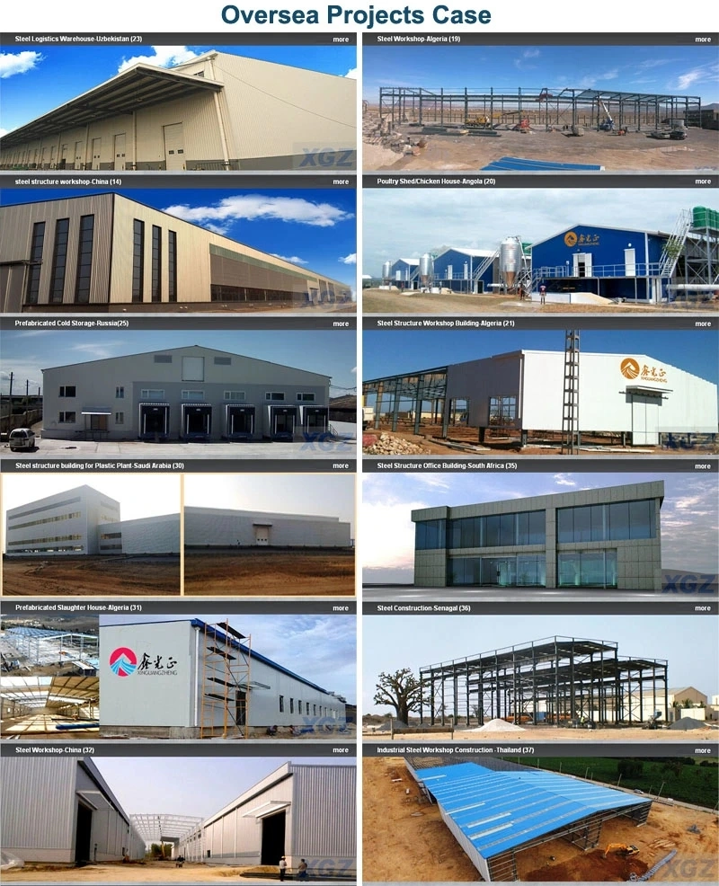 Q235 Atelier de construction en acier entrepôt métallique préfabriqué Certificat SGS 10