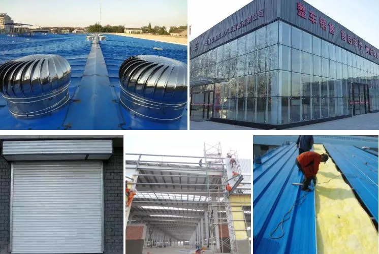 Q235 Construction de structures en acier Peinture anti-rouille Cadre métallique préfabriqué 1