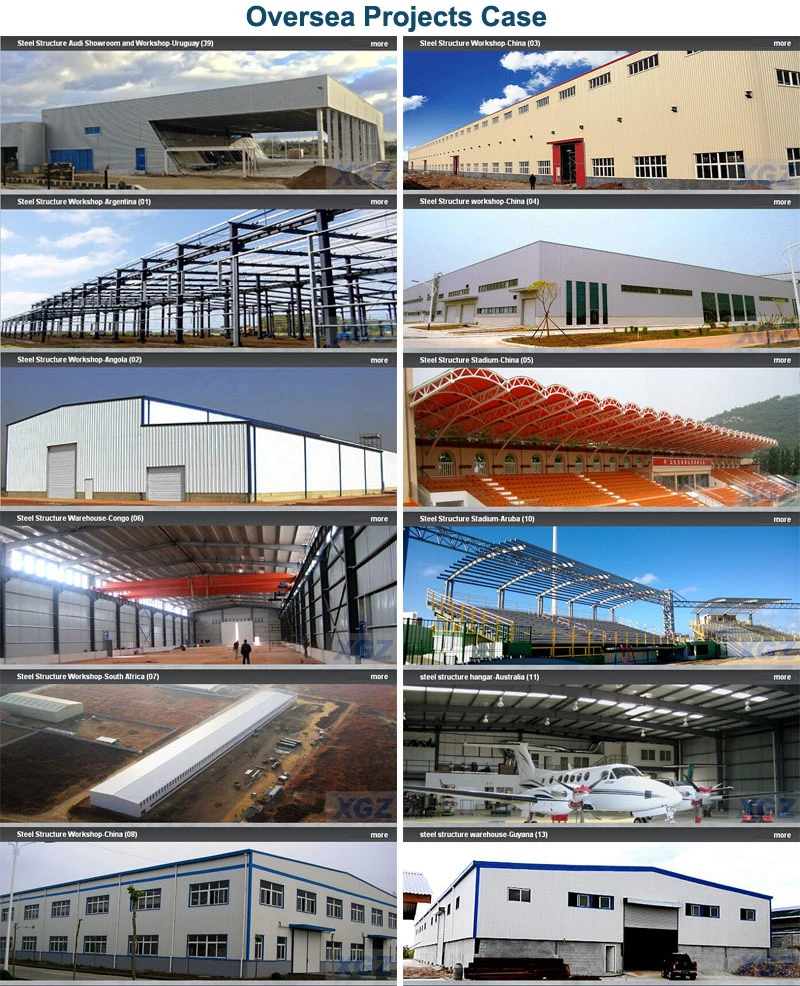Salle d'exposition de la structure en acier ISO 4