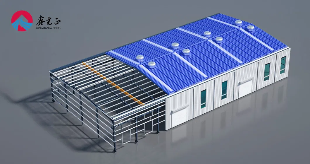Entrepôt de bâtiment en acier 100% recyclé avec disposition flexible 0