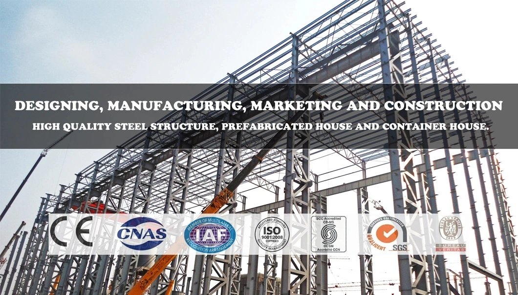 Constructions en métal galvanisé Atelier Structure en acier Certificat ISO 0